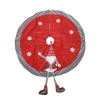 Gerson 35.4" Battery Operated Holiday Gnome Tree Skirt