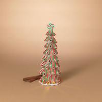 View 13.5" Lighted Clay Dough Battery Operated Holiday Candy Tree