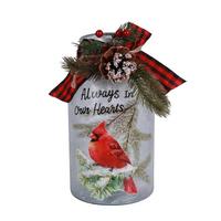Gerson 9.8" Battery Operated Cardinal Holiday Luminary 