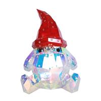 Gerson 12.2" Electric Lighted USB Holographic Holiday Gnome with Remote