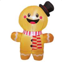 Goosh 6.2' Gingerbread Man - Christmas Inflatable Lawn Decoration