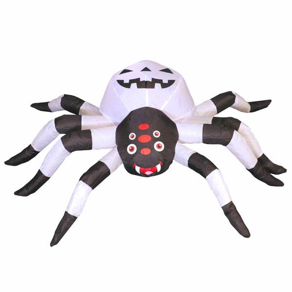 5' Purple Spider Halloween LED Lights Inflatable Lawn Decoration