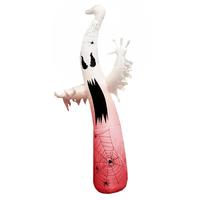 Goosh 12' Tall Red Ghost Halloween LED Lights Inflatable Lawn Decoration
