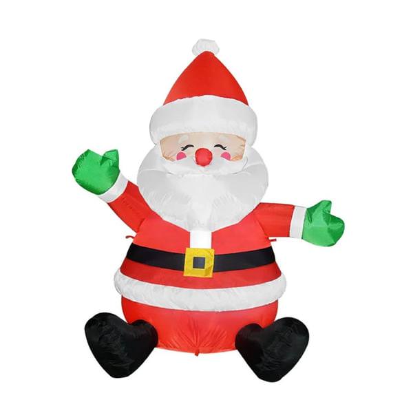 5' Tall Sitting Santa Clause Christmas Inflatable Lawn Decoration