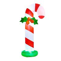 Goosh 6.2' Tall Candy Cane Red/White Christmas Inflatable Lawn Decoration