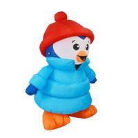 Goosh 6' Tall Coat Penguin Christmas Outdoor Inflatable Lawn Decoration 