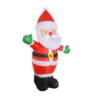 Goosh 5' Tall Smiley Santa Christmas Outdoor Inflatable Lawn Decoration