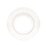 View 2" Round Flat Glass Cover White Trim