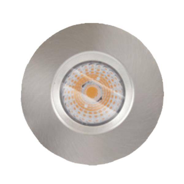 2" Round Flat Round Deep Open Brushed Metal Trim