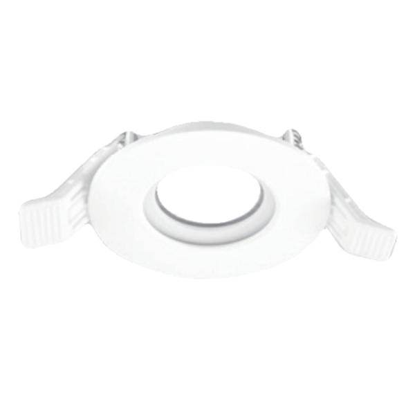 2" Round Flat Round Deep Wall Wash White Trim