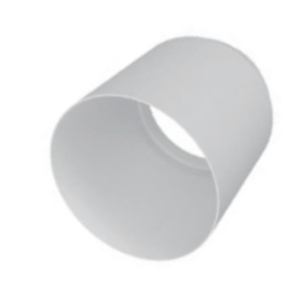 Large White Snoot for LED Track Light