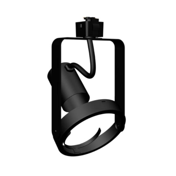 Black PAR38 Gimbal Track Head