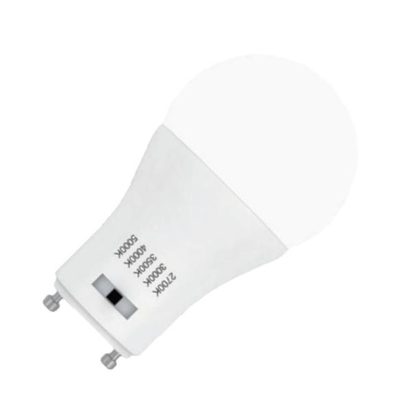 9 watt 120 volt A19 Twist and Lock Base CCT Selectable LED Light Bulb