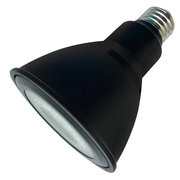 12 watt 120 volt PAR30 Medium Screw Base 4000K Cool White Black LED Reflector Flood Retrofit