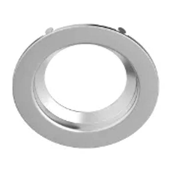4" Round Smooth Brushed Nickel Downlight Replacement Trim