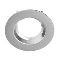 View 6" Round Smooth Brushed Nickel Downlight Replacement Trim
