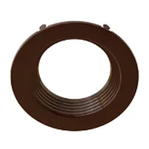 4" Round Baffle Bronze Downlight Replacement Trim