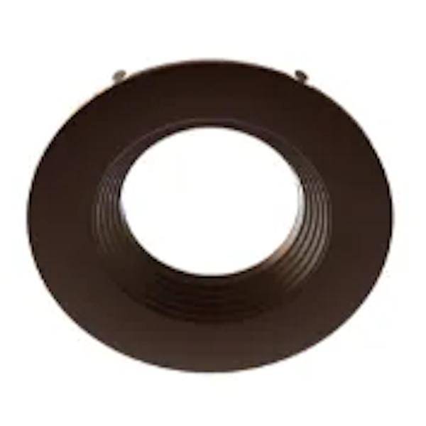 6" Round Baffle Bronze Downlight Replacement Trim