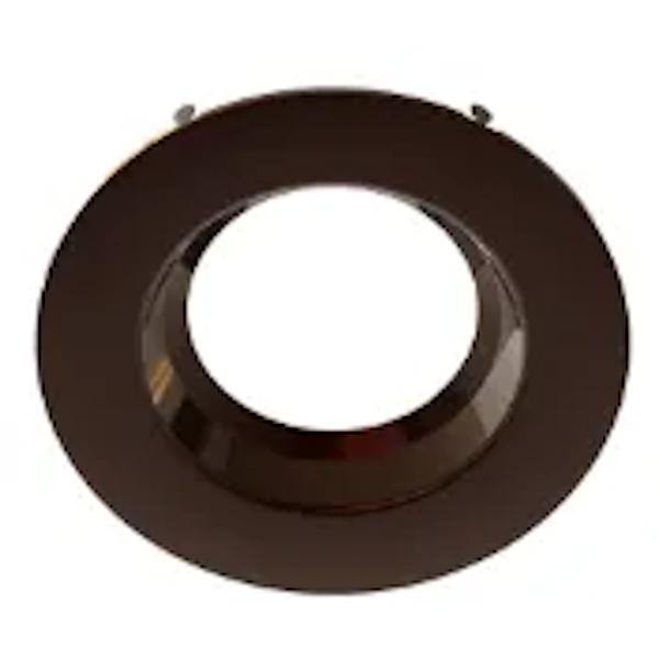 6" Round Smooth Bronze Downlight Replacement Trim