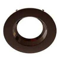 View 6" Round Smooth Bronze Downlight Replacement Trim