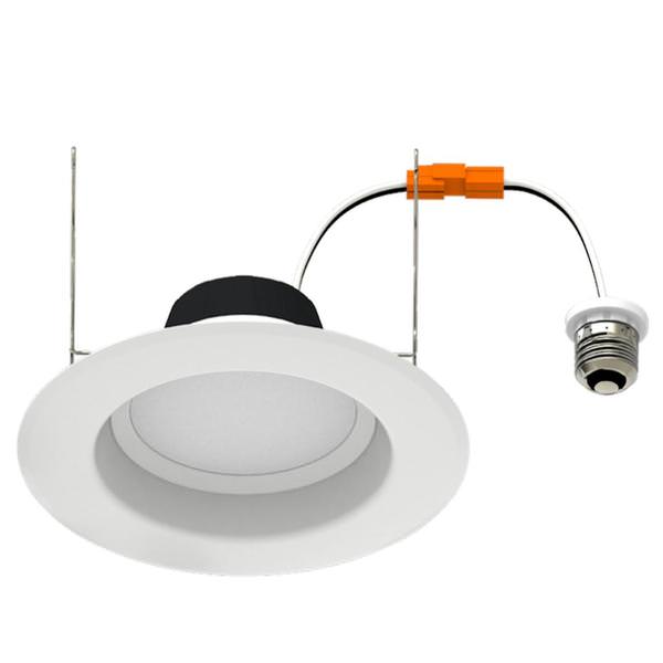 6" 14 watt 120 volt CCT Selectable Baffle Trim LED Retrofit Downlight 