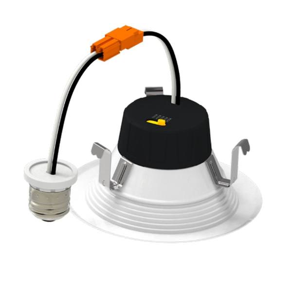 4" 8 watt 120 volt CCT Selectable Smooth Trim LED Retrofit Downlight 