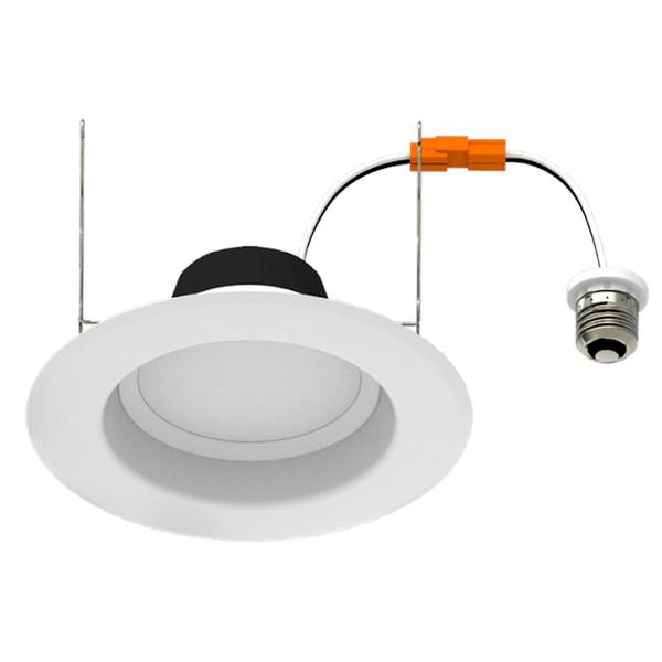6" 10.5 watt 120 volt CCT Selectable Smooth Trim LED Retrofit Downlight 