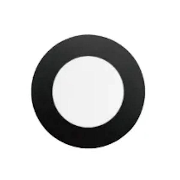 4" Round Recessed Black Trim for LED Downlight