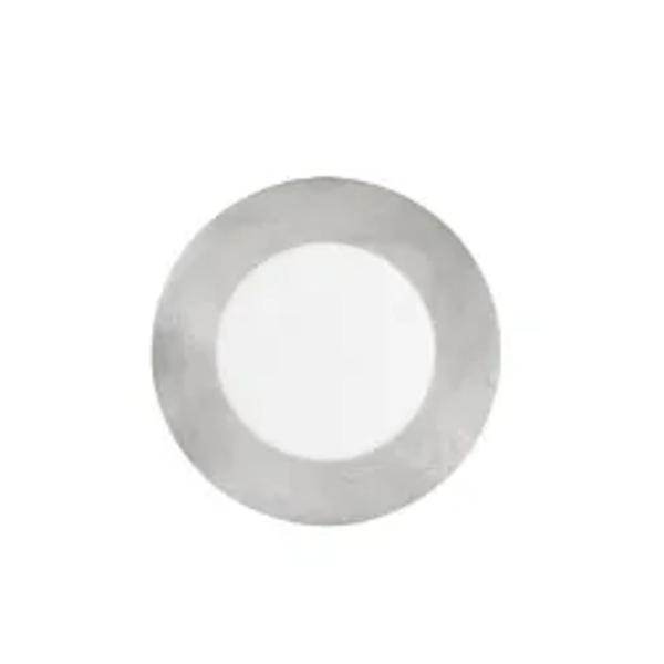 3" Round Replaceable Slim Satin Nickel Trim for LED Downlights