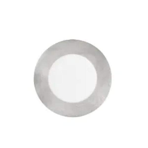 3" Round Replaceable Slim Baffle Satin Nickel Trim for LED Downlights