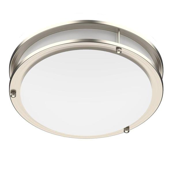 16" 24 watt 120 volt CCT Selectable Diffused Polycarbonate Lens LED Flushmount Fixture