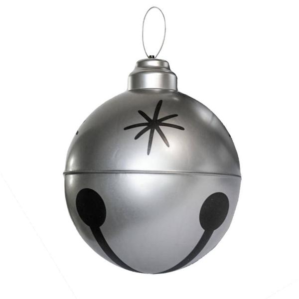 14" Silver Bell Inflatable Ornament (2 Pack)