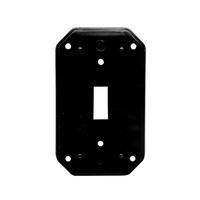 Intermatic 1-Gang Single Switch Black Wall Plate