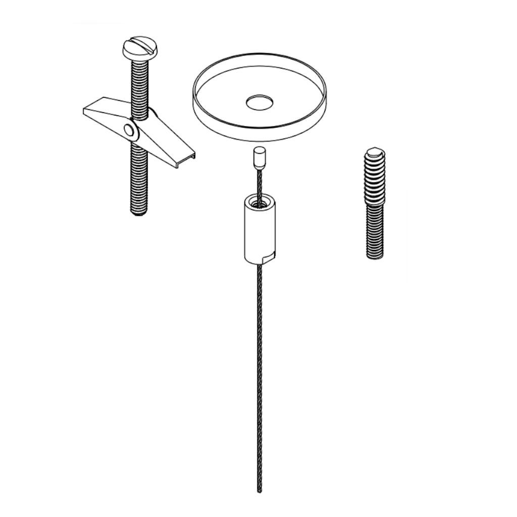 Keystone 10454 Light Fixture Canopy and Blank Up Kit