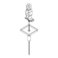 Keystone 2" Square White Non-Feed T-Bar Mount Canopy Kit for Linear Fixture 