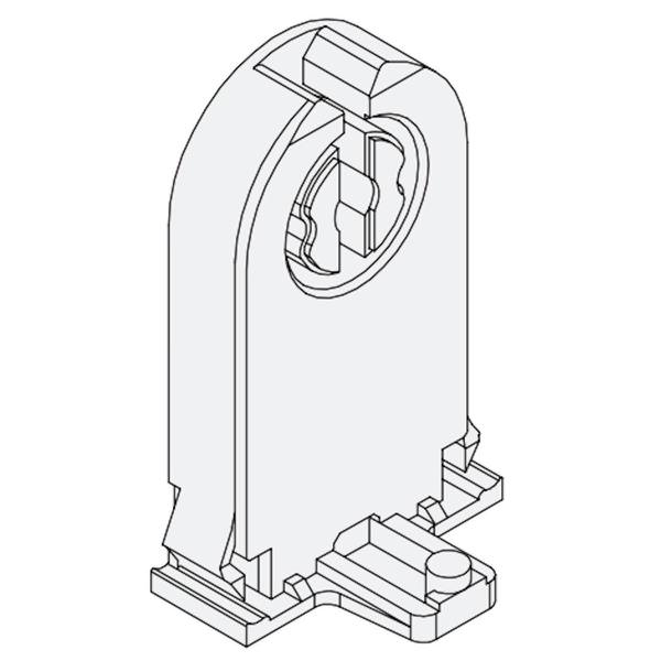 Tall Shunted Medium Bi-Pin Socket for T8 and T12 Lamps
