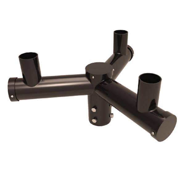 Pole-Mount Triple Bullhorn Tenon Adaptor