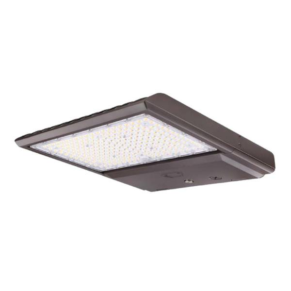 Selectable watt 277/480 volt CCT Selectable Bronze LED Area Light Fixture