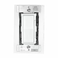 Leviton 120 volt White Switch Single Pole / 3-Way LED / Incandescent / Halogen Wall Rocket Dimmer Switch