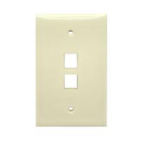 Leviton 1-Gang 2-Port Wall Plate