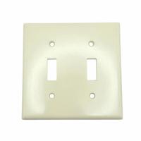 Leviton 2 Gang Ivory Toggle Double Switch Thermoset Standard Size Leviton Wallplate