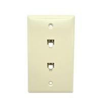 Leviton 1-Gang 4-Conductor Duplex Wall Plate