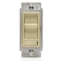 Leviton 120 volt Ivory Switch Single Pole / 3-Way LED / Incandescent / Halogen Wall SureSlide Dimmer Switch