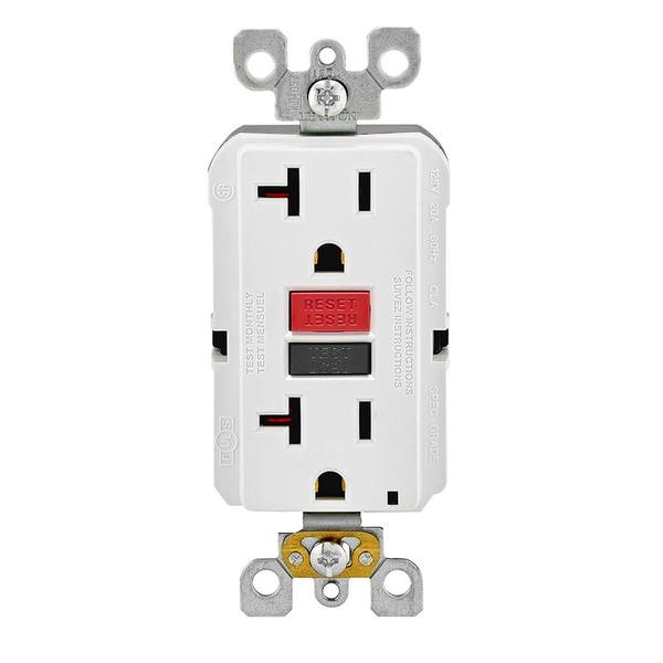 20 Amp 125 volt White Receptacle Outlet