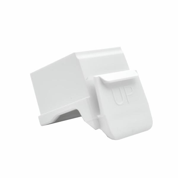 White QuickPort Snap-In Blank Insert Module (10 Pack)
