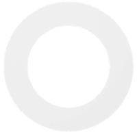 Lightolier 6" White Flanged Trim for LED Downlight