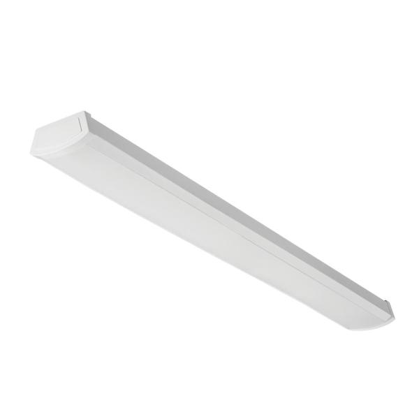 4' 40 watt 120 volt 2700K Warm White White LED Wraparound Fixture