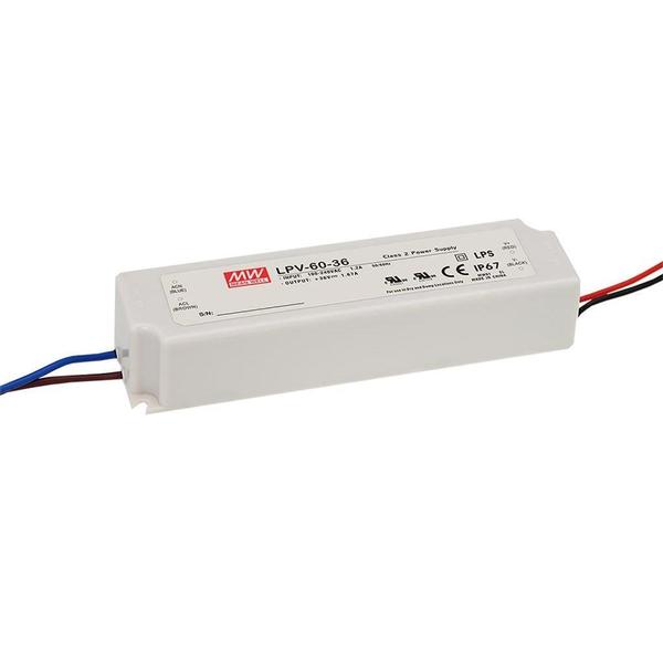 60 watt maxium 24 volt output 110/230 volt input Constant Voltage LED Driver