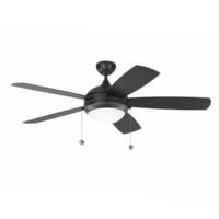 Monte Carlo 5 Blade 52" 20 watt 120 volt 3000K Natural White Matte Black Ceiling Fan