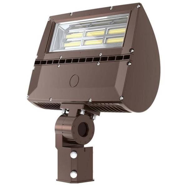 150 watt 277/480 volt 5000K Daylight Bronze Dimmable LED Flood Light